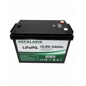 ΑΔΙΑΒΡΟΧΗ ΜΠΑΤΑΡΙΑ ΛΙΘΙΟΥ LiFePO4 12,8V / 340Ah
